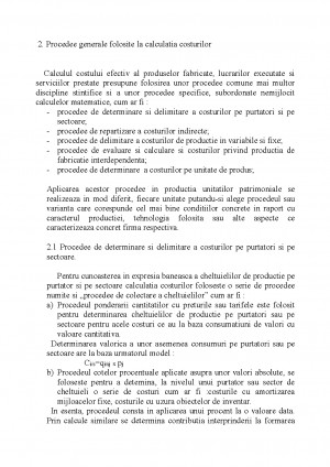 Calculatie Costurilor Contabilitate De Gestiune Tocilar Ro