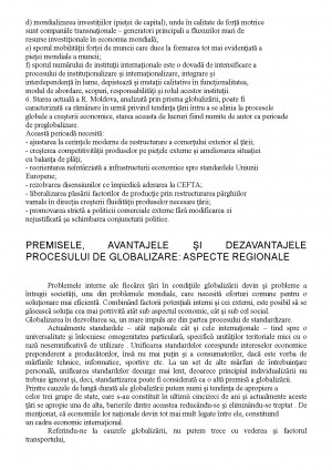 Regionalizare Si Globalizare Avantaje Si Dezavantaje Tocilar Ro